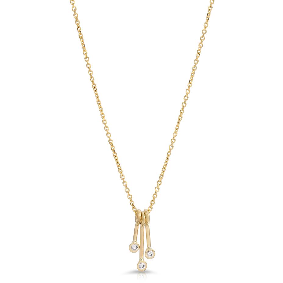 DIAMOND CHIME NECKLACE - Danielle Morgan 