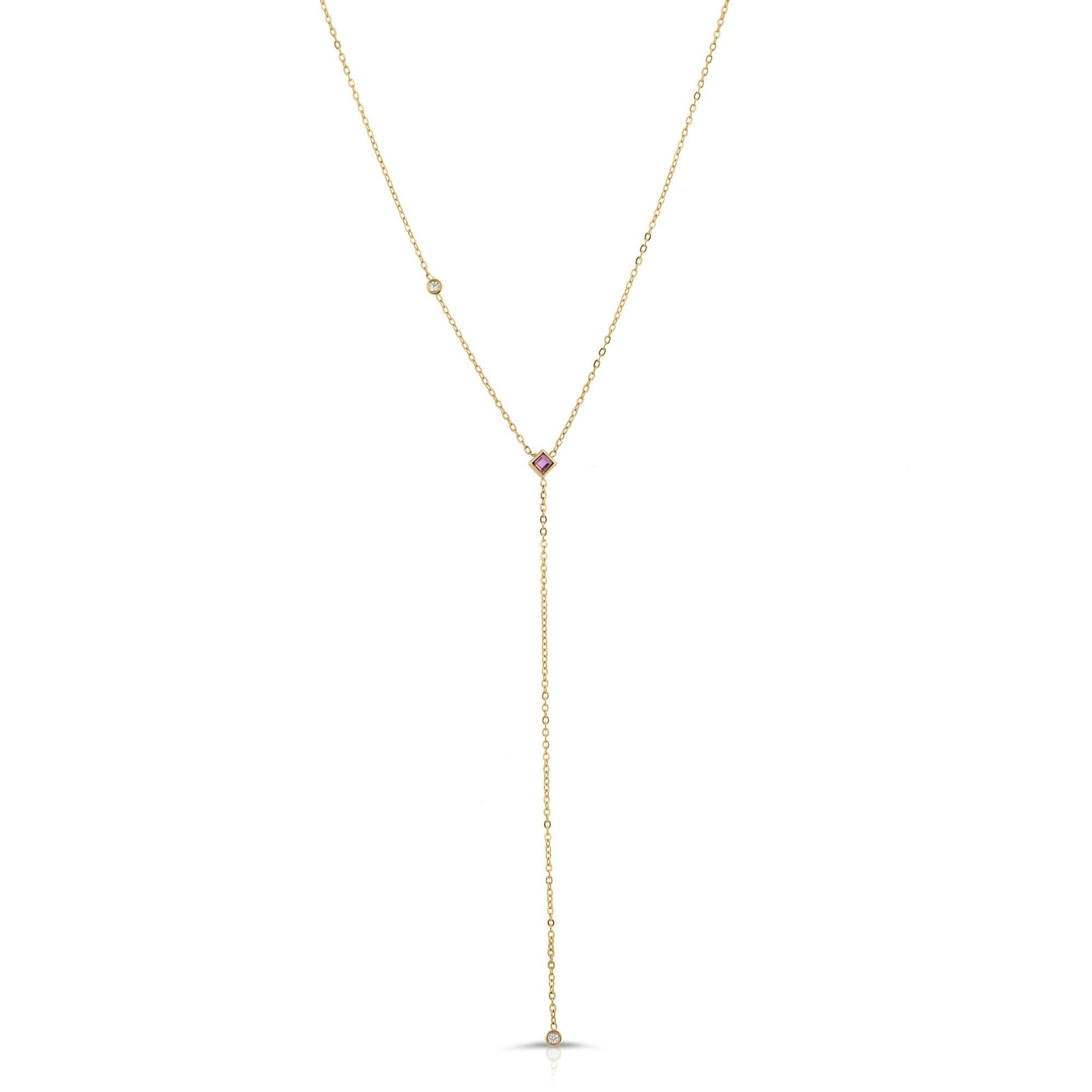 danielle-moosbrugger,RUBY AND DIAMOND LARIAT,Necklaces
