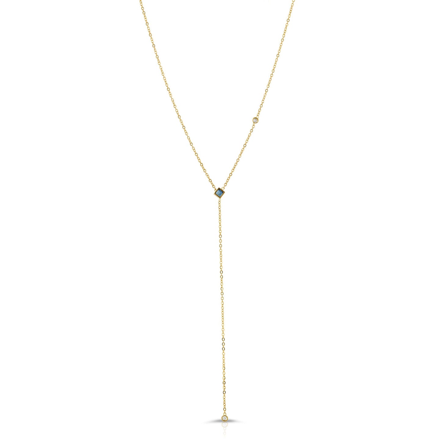 danielle-moosbrugger,SAPPHIRE AND DIAMOND LARIAT,Necklaces