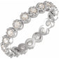 ROSE CUT DIAMOND ETERNITY BAND - Danielle Morgan 