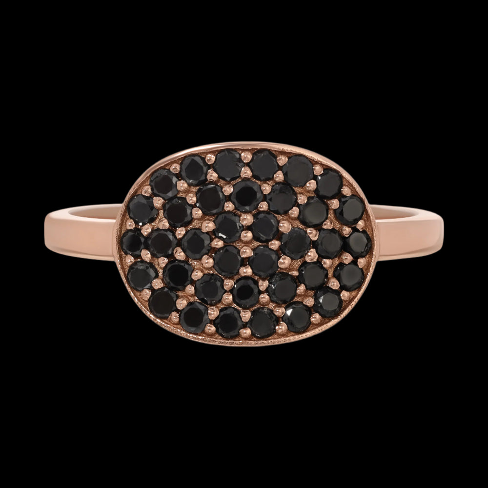 BLACK DIAMOND CUFF RING - Danielle Morgan 