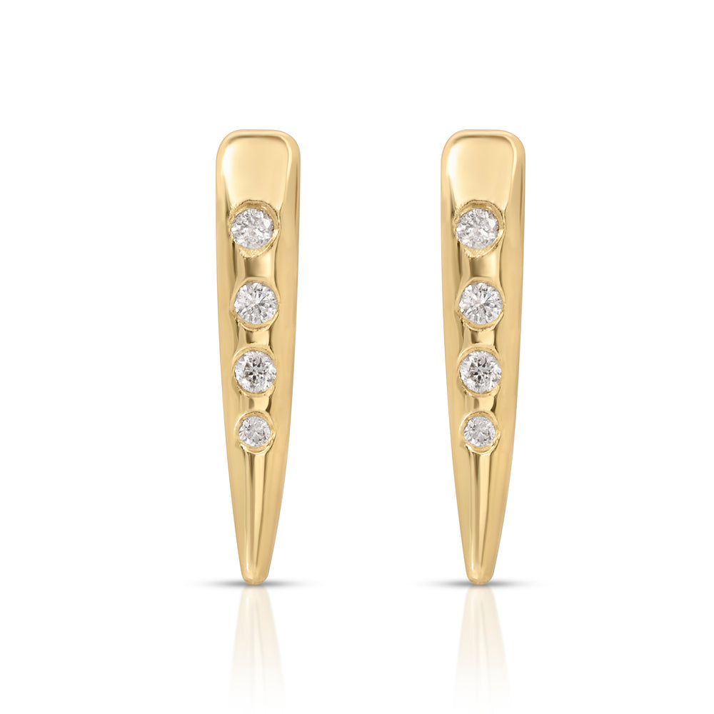 Diamond Pointers Stud Earrings