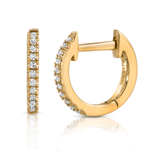 danielle-moosbrugger,DIAMOND HUGGIE HOOPS,earrings