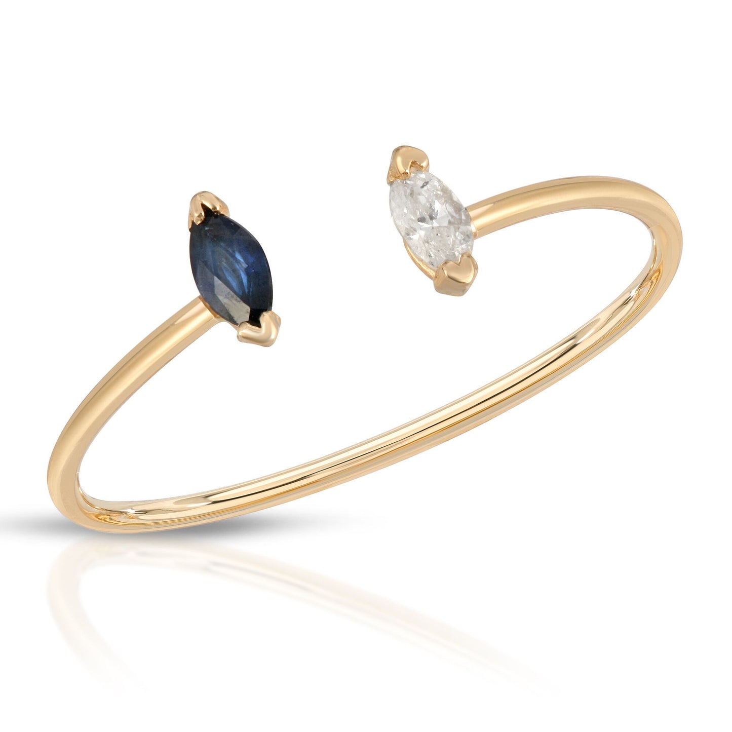 danielle-moosbrugger,SAPPHIRE AND DIAMOND MARQUISE RING,ring
