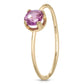 PINK SAPPHIRE 14K GOLD RING - Danielle Morgan 